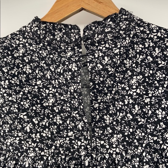 Zara high colored floral poplin dress - Picture 14 of 16